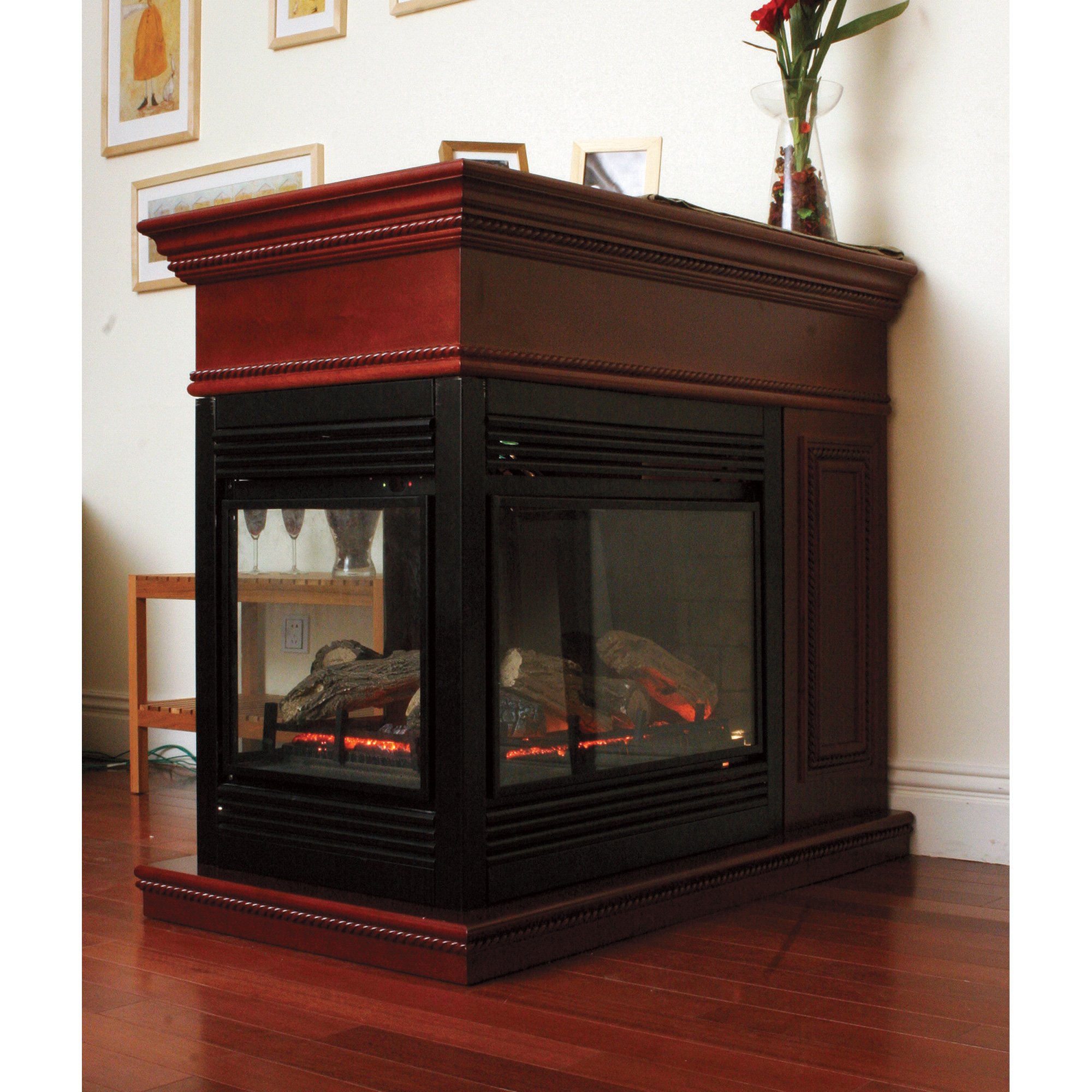 Electric Peninsula Fireplace 5000 BTU, 28in. Northern Tool